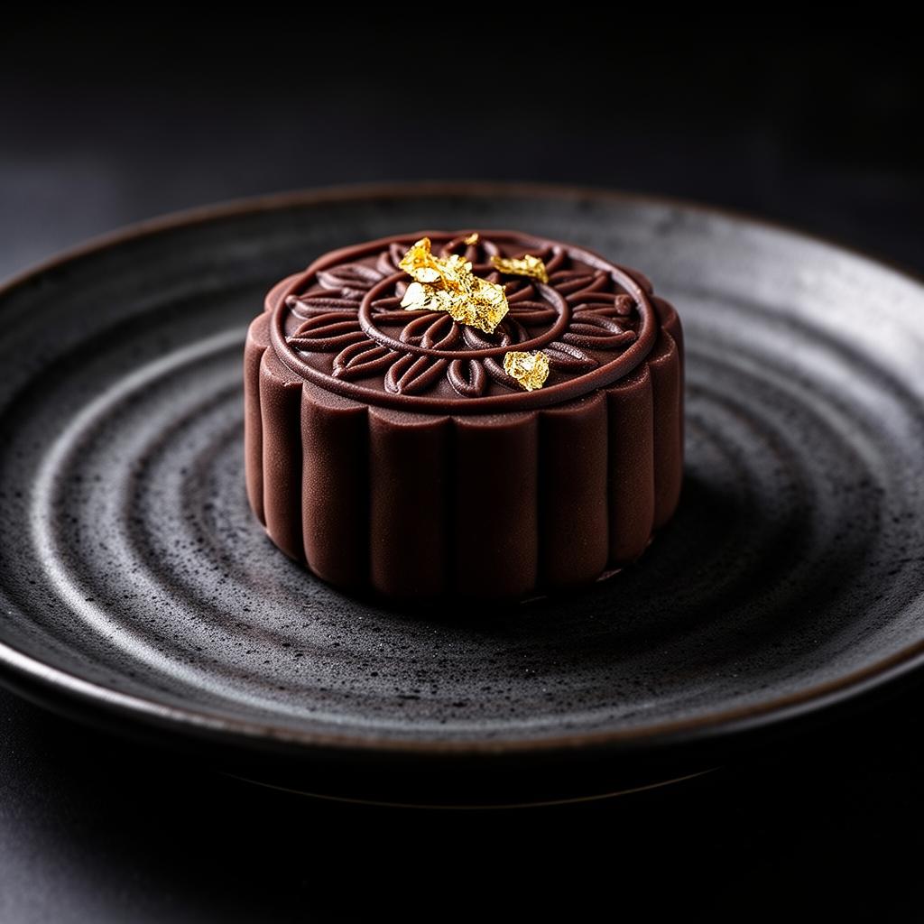 Noir Truffle with Gold Leaf